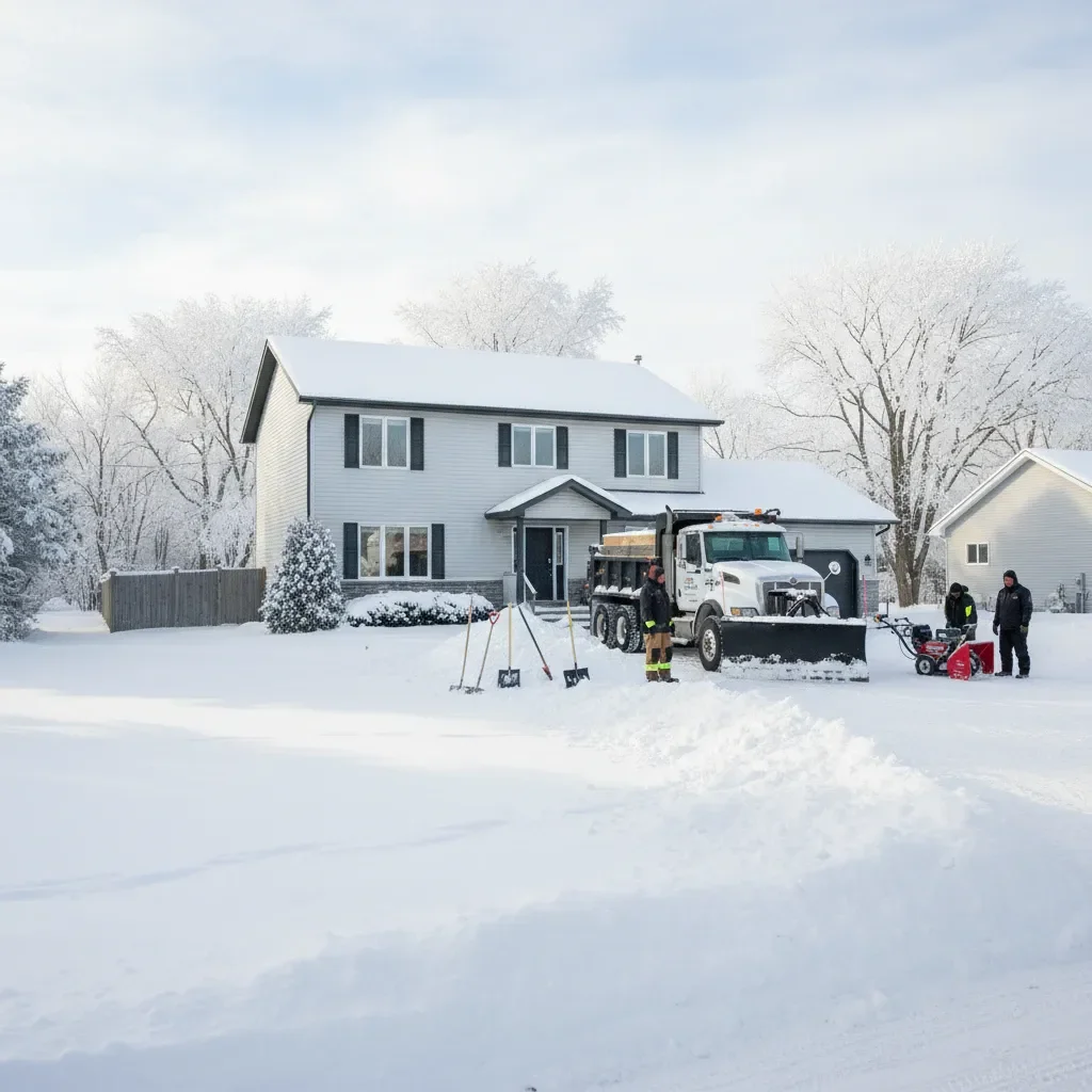 Professional Snow removal service by Elite Landscaping Fredericton in Fredericton